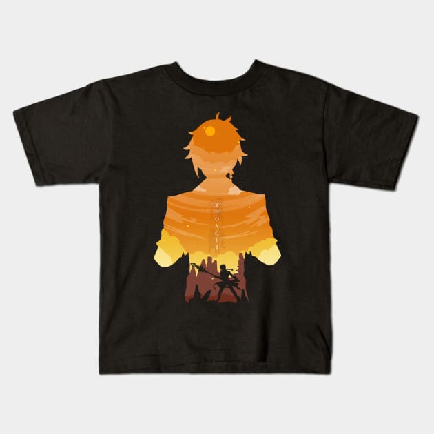 Zhongli Landscape Kids T-Shirt by Nero